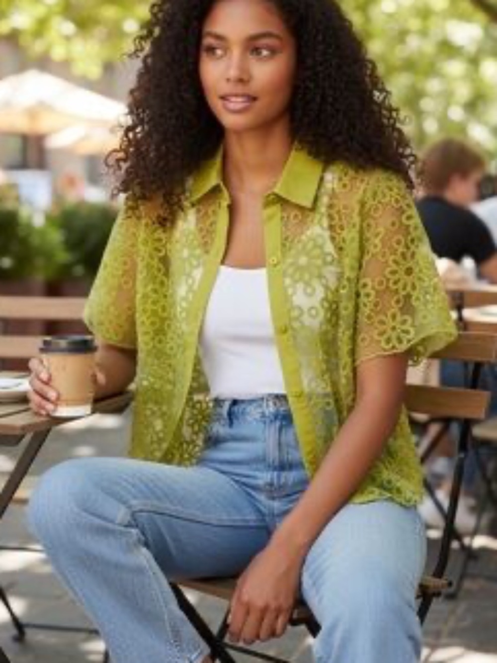 RYEGRASS FLORAL LACE BLOUSE